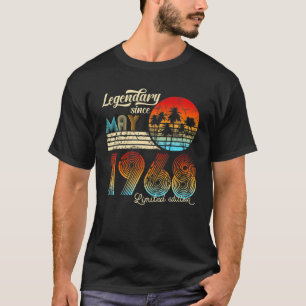 T-shirt Anniversaire Légendaire Depuis Mai 1968 Cadeau