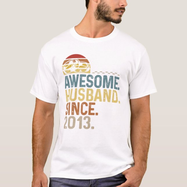 T-shirt Anniversaire Mariage des anneaux Vintages hommes (Devant)