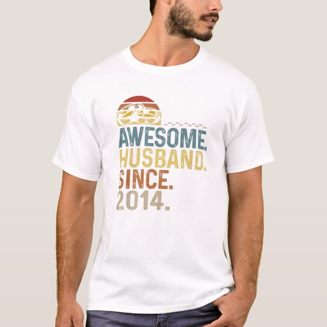 T-shirt Anniversaire Mariage des anneaux Vintages hommes (Devant)