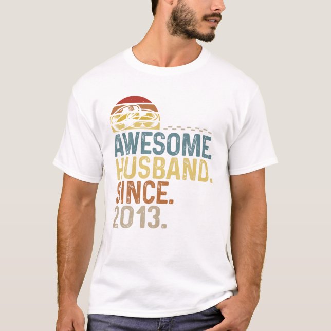 T-shirt Anniversaire Mariage des anneaux Vintages hommes (Devant)