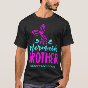 T-shirt Anniversaire Mermaid Brother Famille de jumelage p