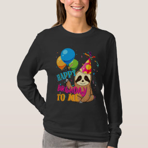 T-shirt Anniversaire mignonne Sloth Boys Girls Enfants 10e