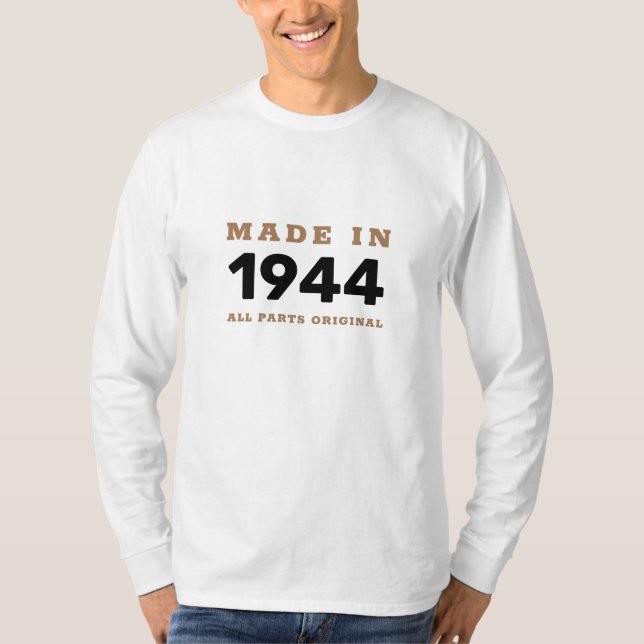 T-shirt Anniversaire Milestone Manches Longues (Devant)