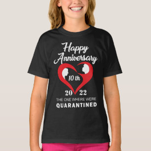 T-shirt Anniversaire mis en quarantaine personnalisé T-shi
