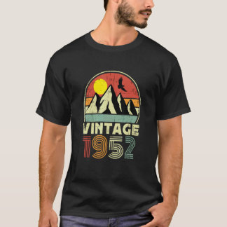 T-shirt Anniversaire Né En 1952 Vintage