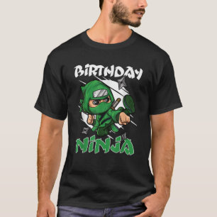 T-shirt Anniversaire ninja guerrier anniversaire de enfant