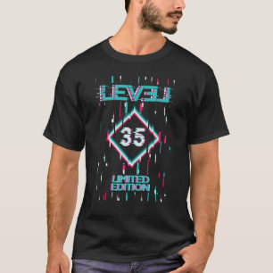 T-shirt Anniversaire Niveau 35 Ans Jeu utilisé