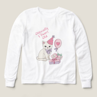 T-shirt anniversaire officiel 3 ans pour filles av
