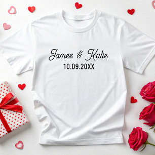 T-shirt Anniversaire Personnalisé Correspondance Pour Coup