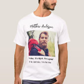 T-shirt Anniversaire photo homme mythe légende nom fun (Devant)