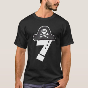 T-shirt Anniversaire Pirate Pour 7 Ans