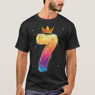 T-shirt Anniversaire Princesse Girl Tie Dye 7 Sept Anniver