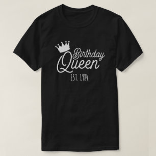 T-shirt Anniversaire Reine Est 1984 40E Pour Femmes Et Hom