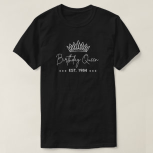 T-shirt Anniversaire Reine Est 1984 Cadeau Pour Femmes 40e