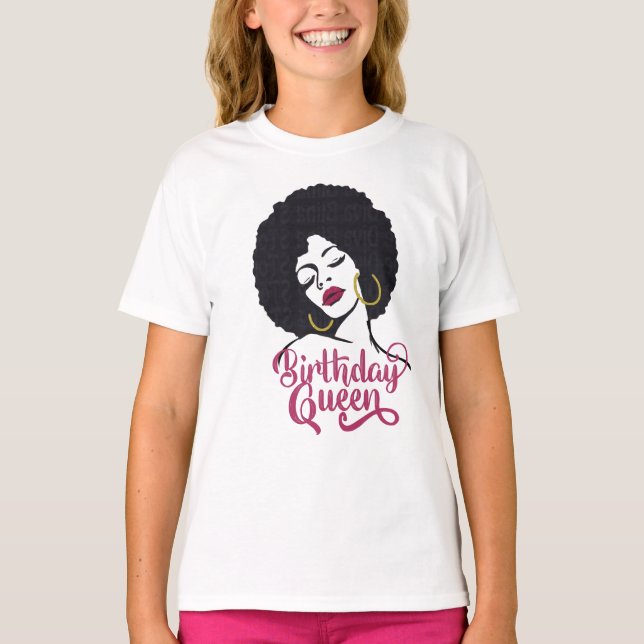 T-shirt Anniversaire Reine Joyeuse fête d'anniversaire (Devant)