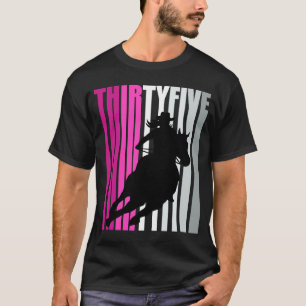 T-shirt Anniversaire Rétro Cowgirl 35 ans Reine de Rodéo C