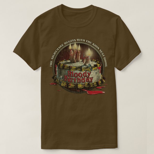 T-shirt Anniversaire sanglant 1981 (Design devant)