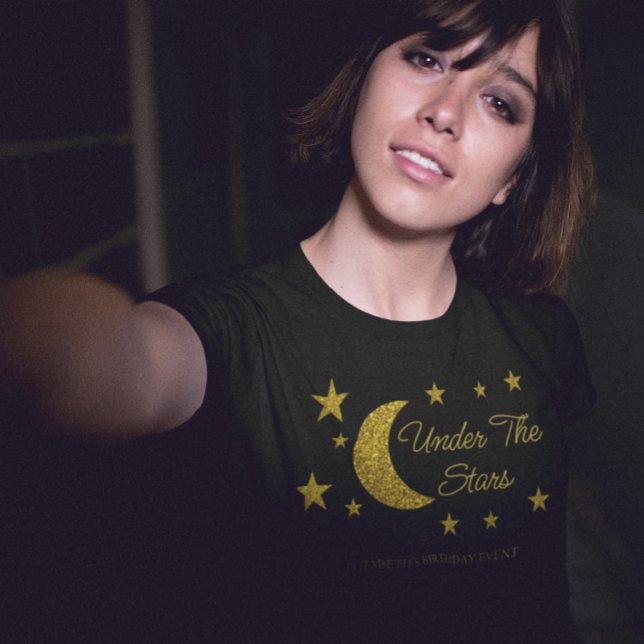 T-shirt Anniversaire sous les étoiles (Créateur téléchargé)