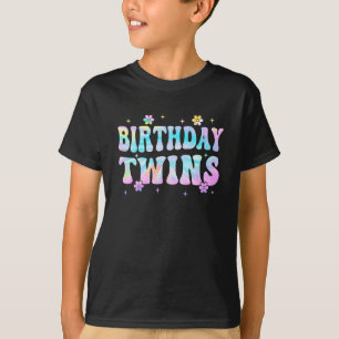 T-shirt Anniversaire Twins Retro jumelage jumeaux Annivers