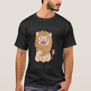 T-shirt Anniversaire Un Lion sauvage Animaux Célébration G