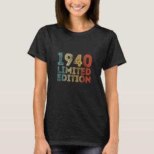 T-shirt Anniversaire Vintage 1940 Vintage Rétro
