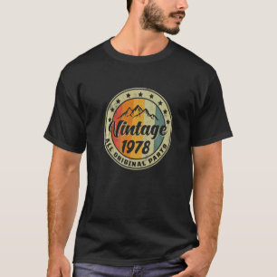 T-shirt Anniversaire vintage 1978 Toutes les pièces d'orig