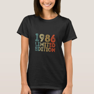 T-shirt Anniversaire Vintage 1986 Vintage Rétro