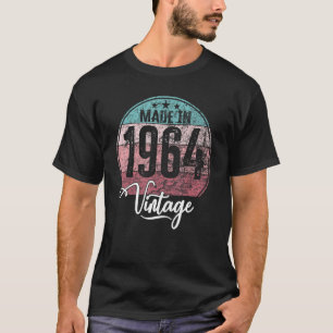 T-shirt Anniversaire vintage année de naissance 1964 anniv