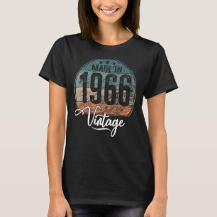 T-shirt Anniversaire Vintage Anniversaire Année 1966 Anniv