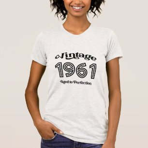 T-shirt Anniversaire vintage de 1961, âge de la perfection