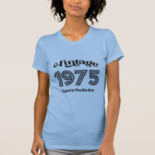T-shirt Anniversaire vintage de 1975, âge à la perfection