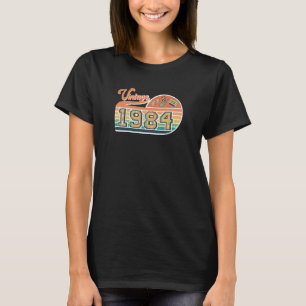 T-shirt Anniversaire vintage de 1984 pour les femmes des a