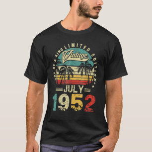 T-shirt Anniversaire vintage stupéfiant depuis juillet 195