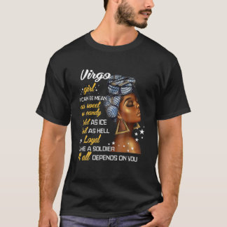 T-shirt Anniversaire Zodiac Virgo Girl Août Ou Septembre W