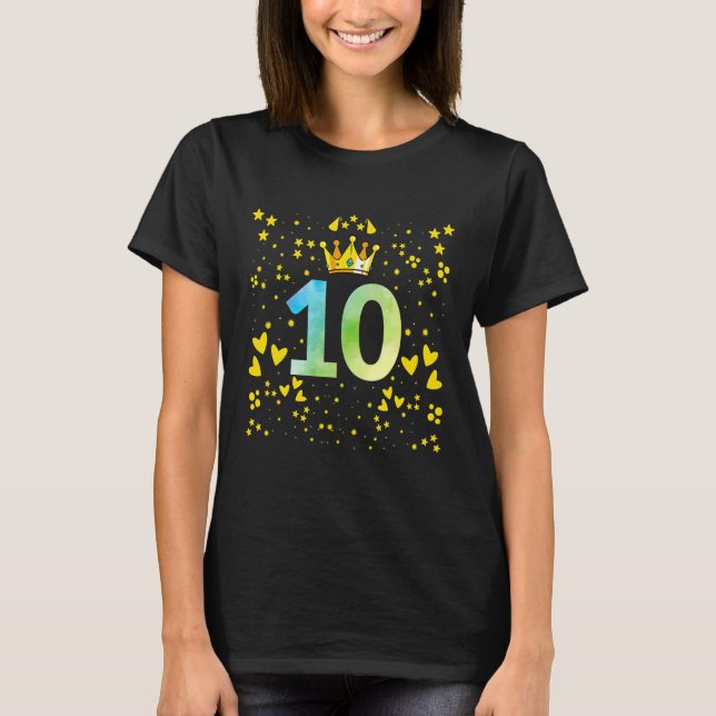 T-shirt anniversaires de 10 ans (Devant)