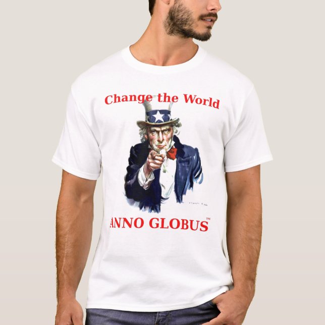 T-shirt ANNO_GLOBUS-UncleSam-RED (Devant)