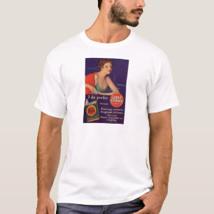 T-shirt Annonce chanceuse de cigarette des années 1920 de