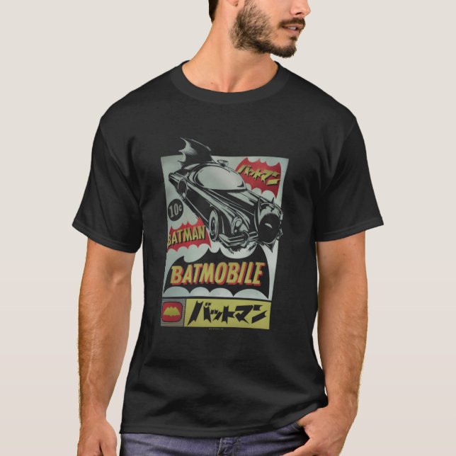T-shirt Annonce de Batmobile Bat (Devant)