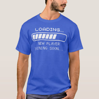 T-shirt Annonce de bébé joueur Chargement Nouveau joueur q