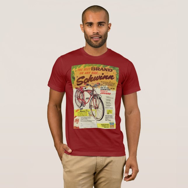 T-shirt - annonce de bicyclette de Schwinn - (Devant entier)
