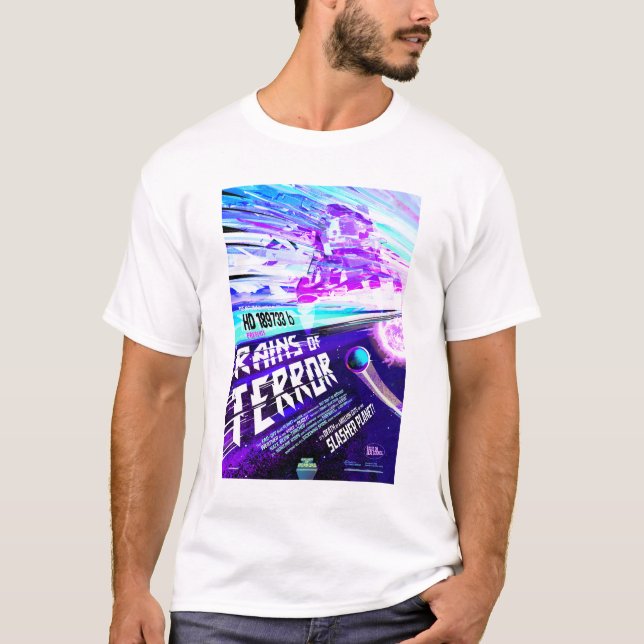 T-shirt Annonce De Film D'Horreur Sci-Fi, Pluies De Terreu (Devant)