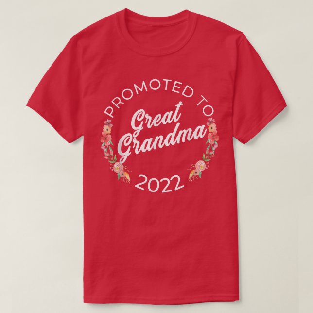 T-shirt Annonce De Grossesse 2022 De Grand-Mère (Design devant)
