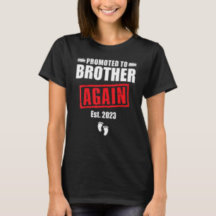 T-shirt Annonce de grossesse à nouveau promu frère