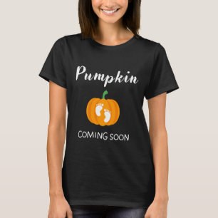 T-shirt Annonce de grossesse citrouille à venir Halloween