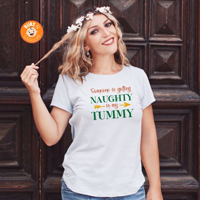 T-shirt Annonce de grossesse coquine à Noël (Créateur téléchargé)