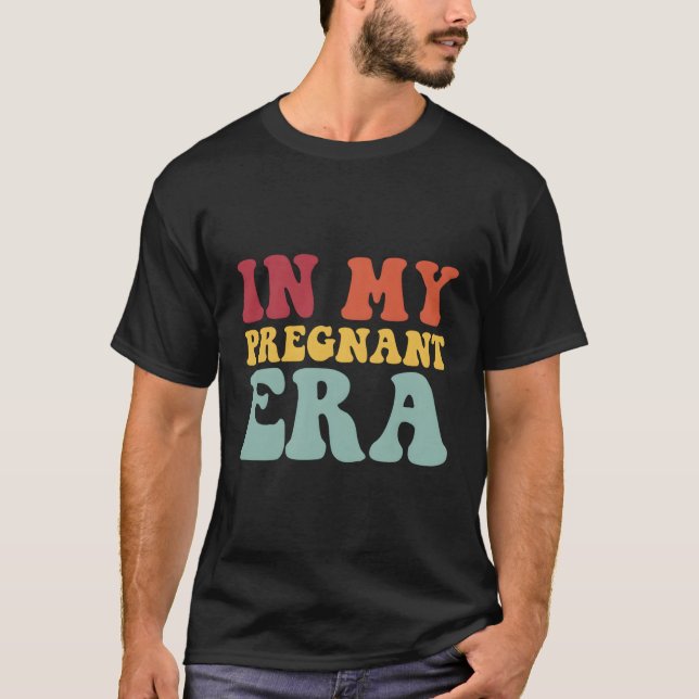 T-shirt Annonce De Grossesse Dans Mon Époque Enceinte Gros (Devant)