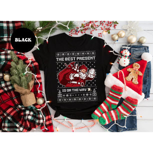 T-shirt Annonce de grossesse de Noël Meilleur Cadeau