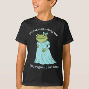 T-shirt Annonce de grossesse drôle de grenouille Médiévale