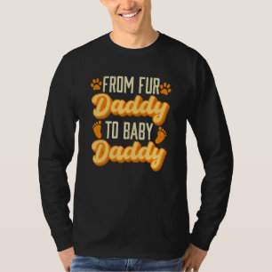 T-shirt Annonce de grossesse Fur Papa pour la Baby Shower 