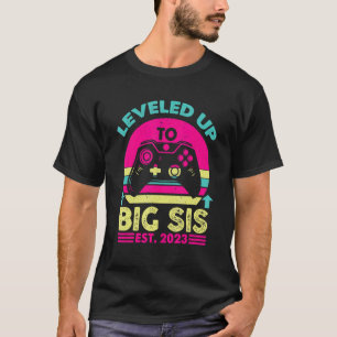 T-shirt Annonce De Grossesse Jusqu'Au Big Sis Est 2023
